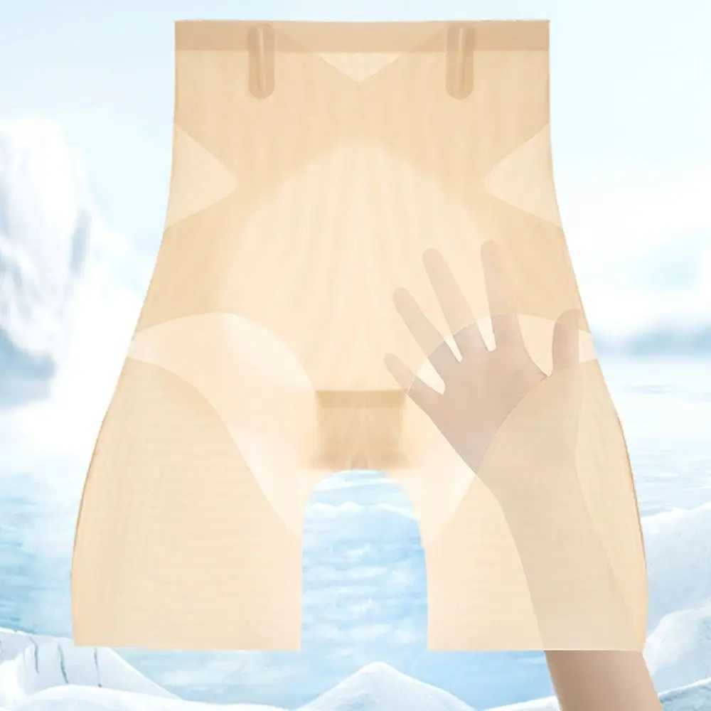 Ultra Slim Tummy Control Hip Lift Panties High Waist Shapewear Panties for Women Seamless Ice Silk Shaper Underwear Body Shaper M250225