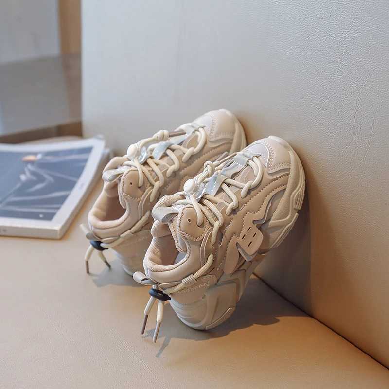 Children Leather Sneakers for Boys Toddler Girls Anti Slip High-top Tennis Shoes Kids Sports Running Shoes 6-14 Y Spring Autumn W250225