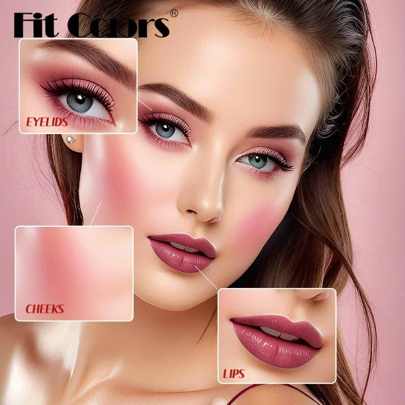 Cherry Juice Red Liquid Blush Black Mirror Water Light Lip Tint Moisturizing Sexy Red Cheek Makeup Long Lasting Color Cosmetic 250224