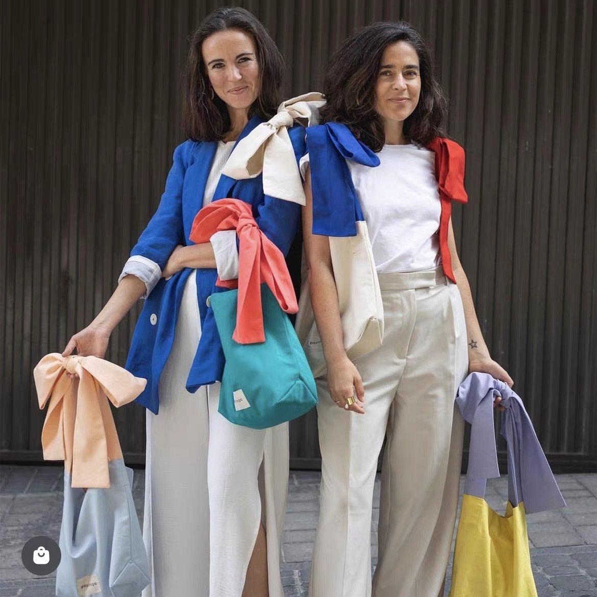 Spanish Bow With Contrasting Straps, Adjustable Back, French Style Shoulder Dopamine Armpit Bag, Cloth Bag designer handbags women