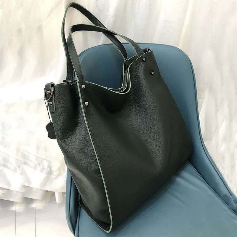 Large Capacity Tote Female Handbags Women Shoulder Soft Genuine Leather Ladies Crossbody Bag Casual High Quality Big Bags