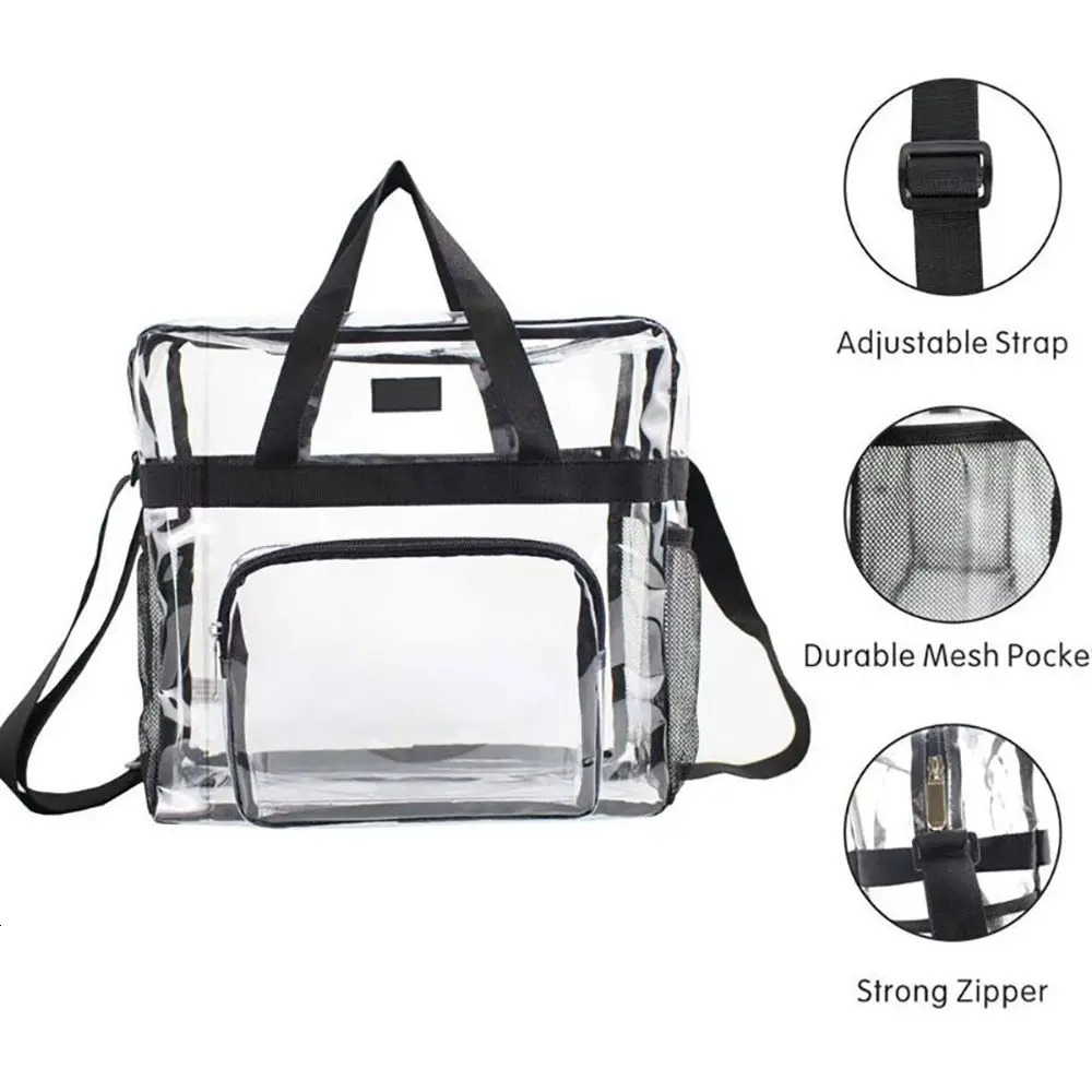 Large Capacity Clear Bag Stadium Approved Travel Unisex Transparent Purse Mini Backpack Clear Bag 250221