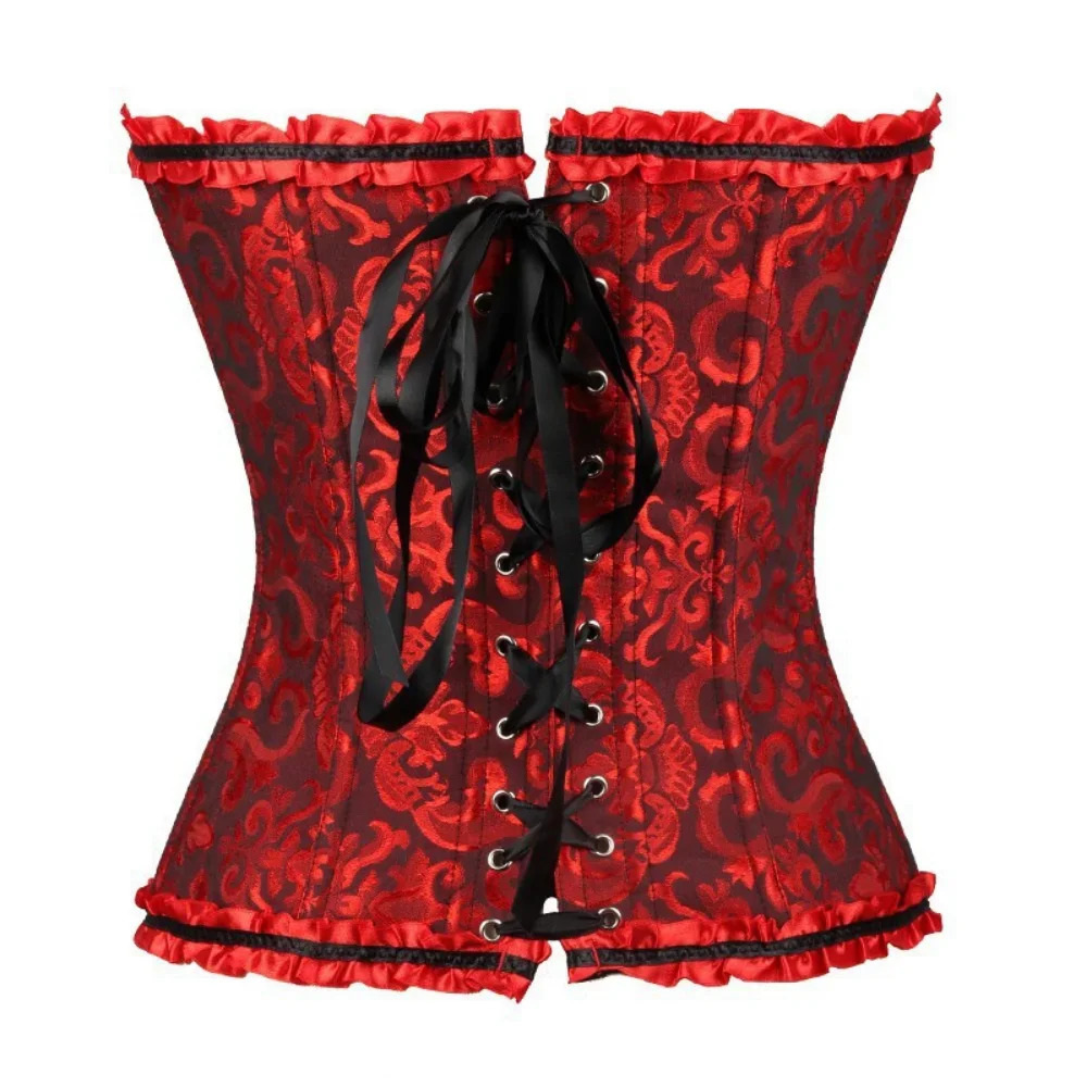 Sexy Slimming Corsets Waist Trainer Body Shaper Fajas Gothic Corset Lace Up Boned Corselete Shapewear Women Clothes Plus Size 250224