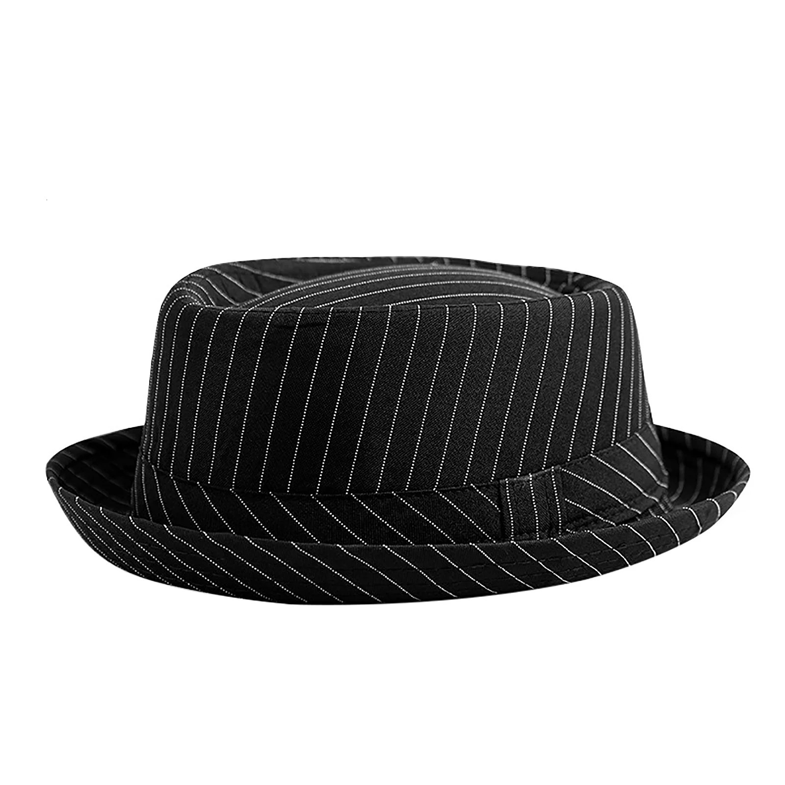 casual and fashionable mens striped short hat Brim Fedoras classic neutral soft coarse tweed dress suitable for camping hiking 250224