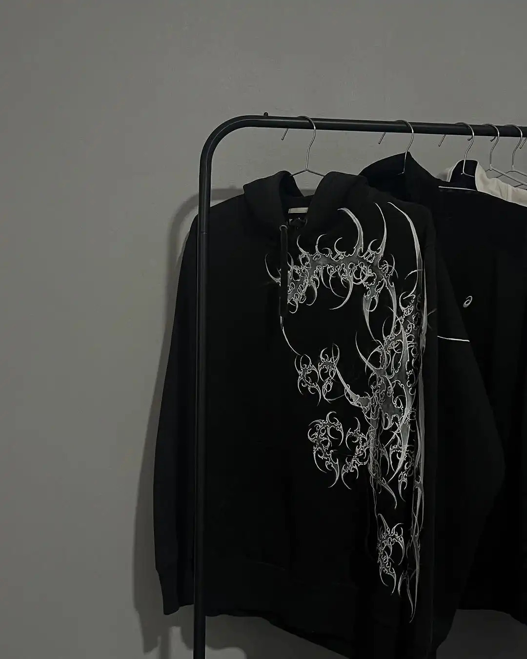 Harajuku Retro Y2k Hoodie Hip Hop Gothic Pattern Printed Long Sleeve Tops Men and Women Streetwear Sweatshirt Hoodies Clothes 250224