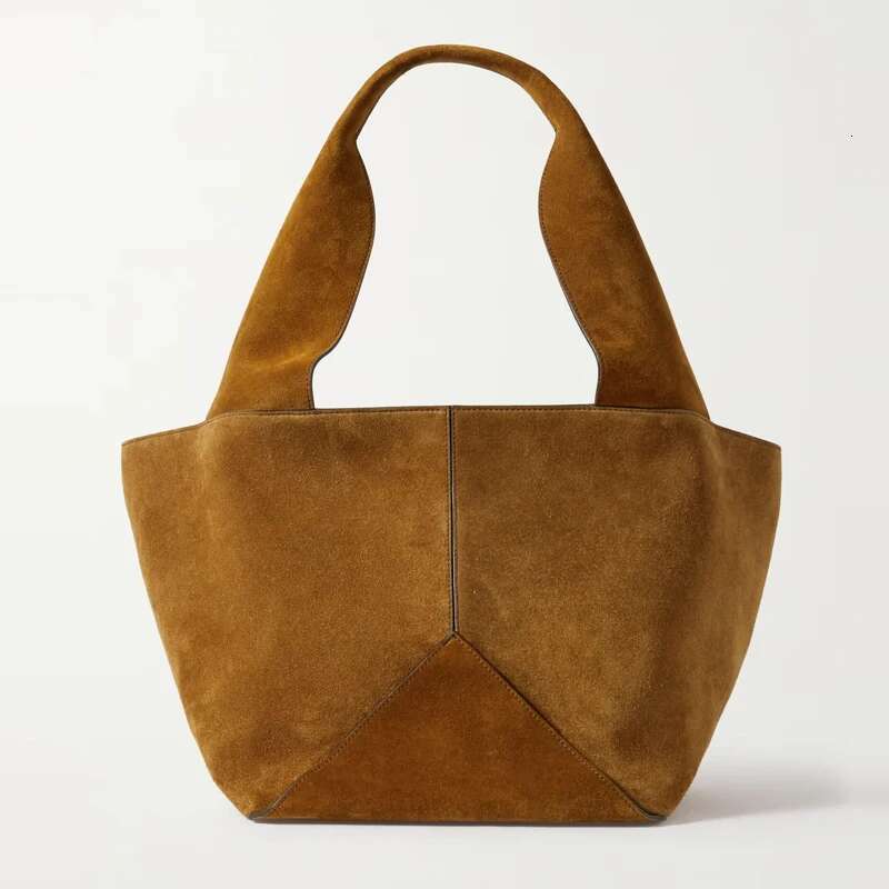 Tote Bucket Underarm Bags For Women Designer Handbags And Purses 2023 New In Fashion Simple Soft Faux Suede Shoulder