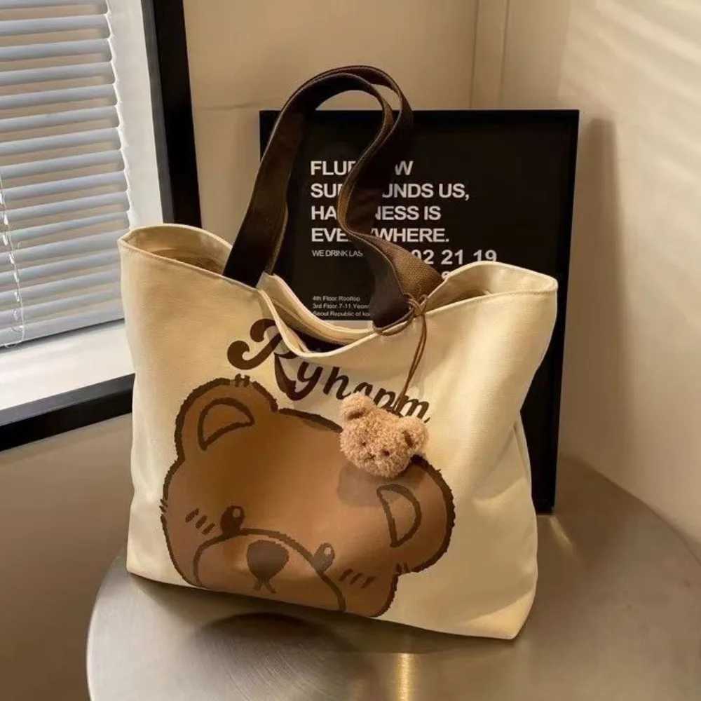 Home>Products>Cartoon Bear Canvas Shoulder Bag>Large Capacity Handbag Z250224