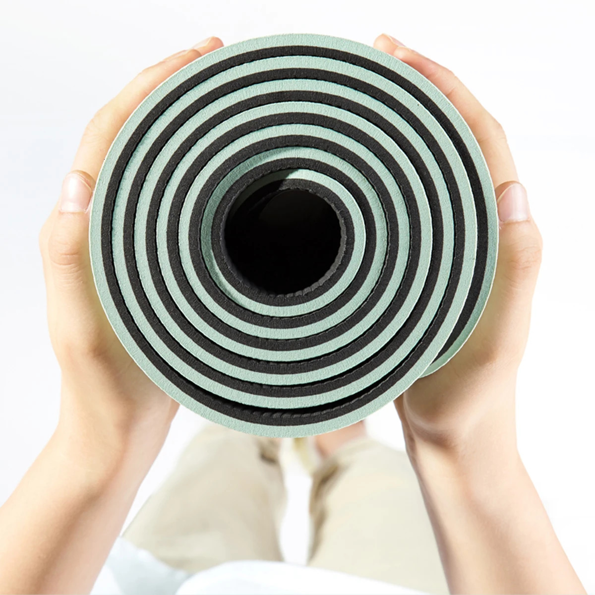 TPE Yoga mat home fitness non-slip sports mat guide line 250221