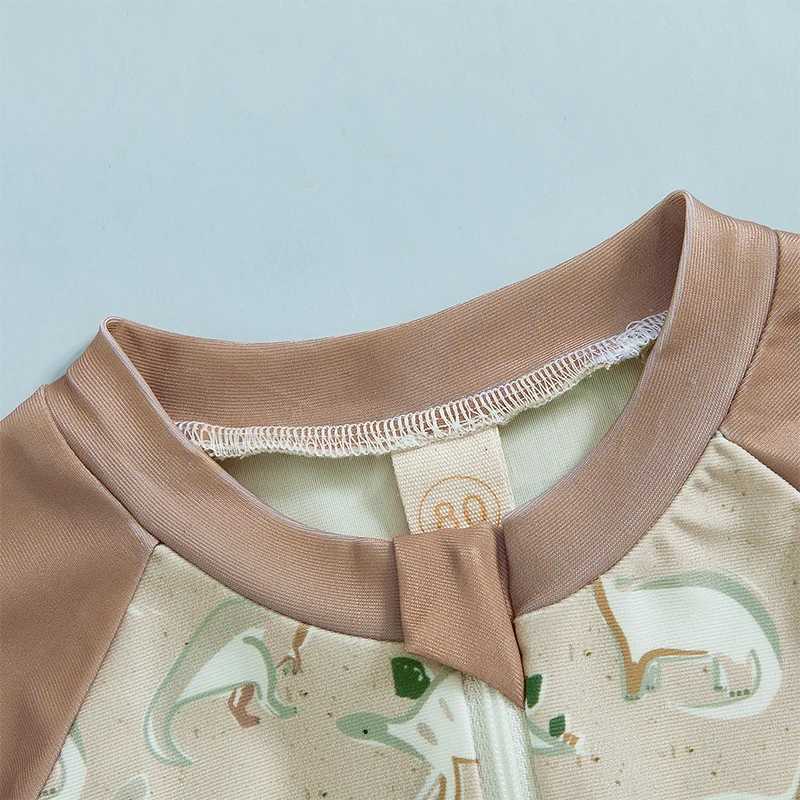 Baby Girls Swimsuit Floral Print Ruffle Sleeve Swimwear with UPF 50 Sun Protection Bathing Suit Beachwear X250224