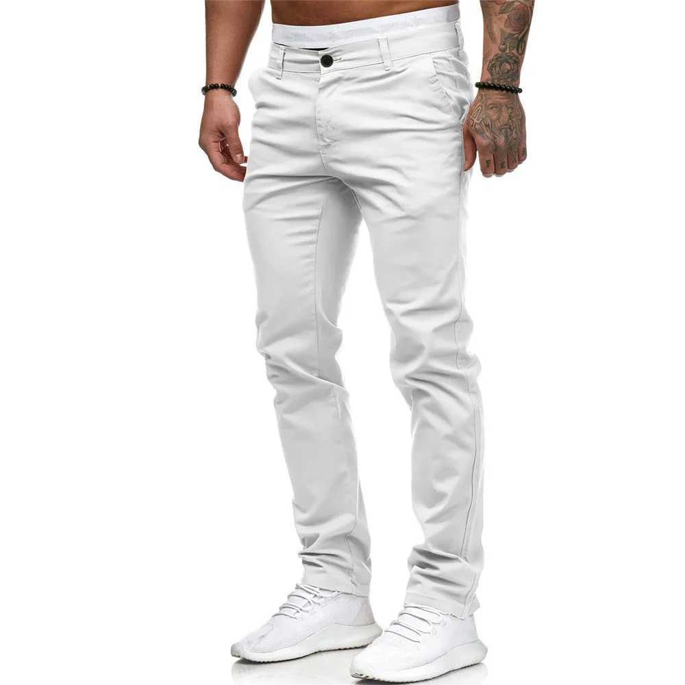 Mens ultra-thin pants autumn mens single button solid color straight work uniform full set mens BSD-886 W250225