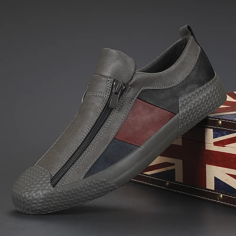 Handmade Leather Casual Shoes for Men Shoes Sneakers Man Comfortable Leather Shoes Men Loafers Moccasins Driving 250224