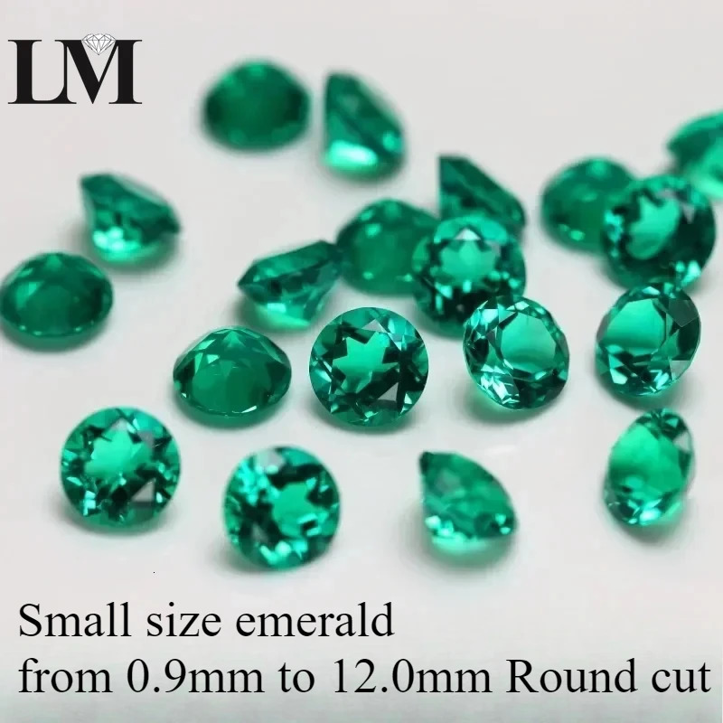 Lab Grown Columbia Emerald Round Cut Hydrothermal Gemstone VVS1 for Jewelry Rings Earrings Making Selectable AGL Certificate 250222