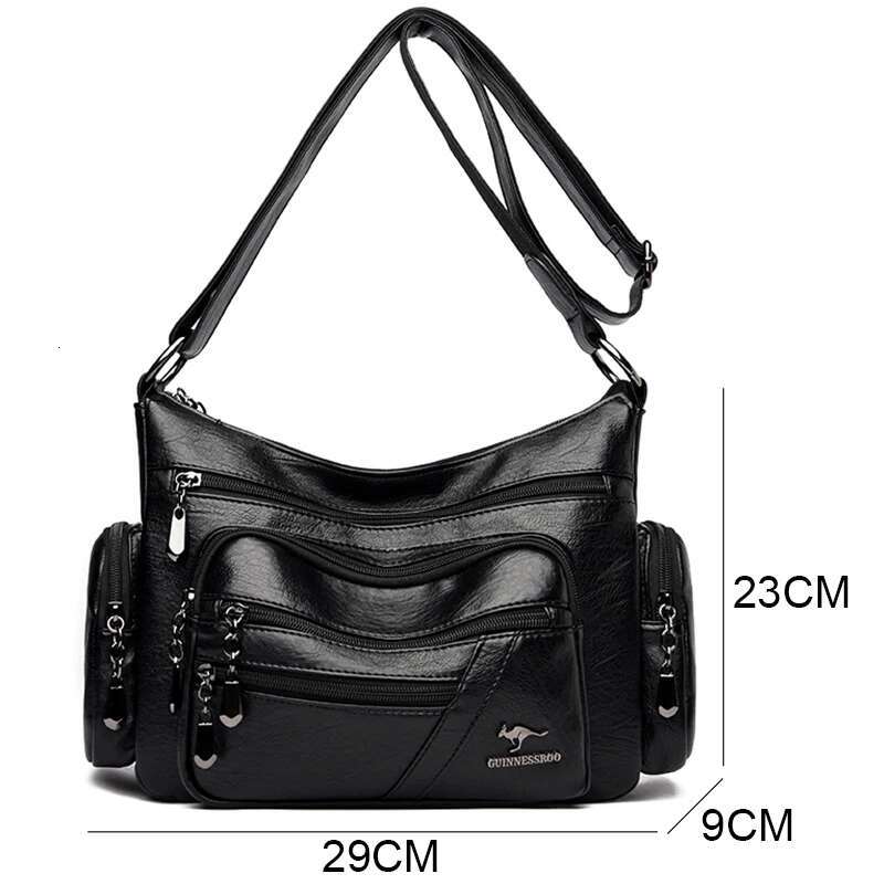 Brand Ladies Bags New Style4 Genuine Leather Purses And Handbags Multiple Pockets Crossbody Shoulder Bag For Women Sac A Main