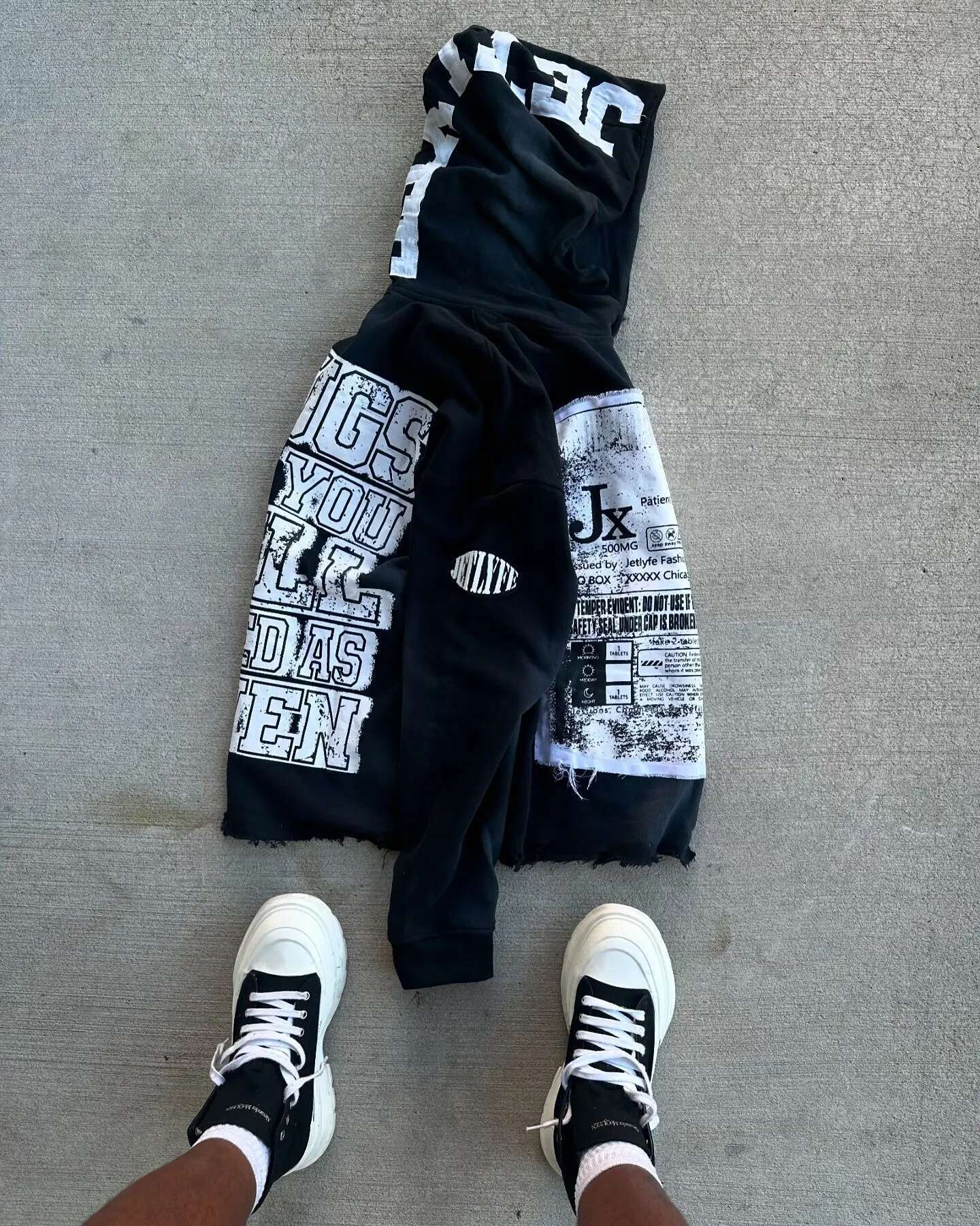 Solid Splicing Together Patch Pattern Aesthetic Pullovers Haruku Autumn Loose Sweatshirts Women and Man Cotton Hoodies