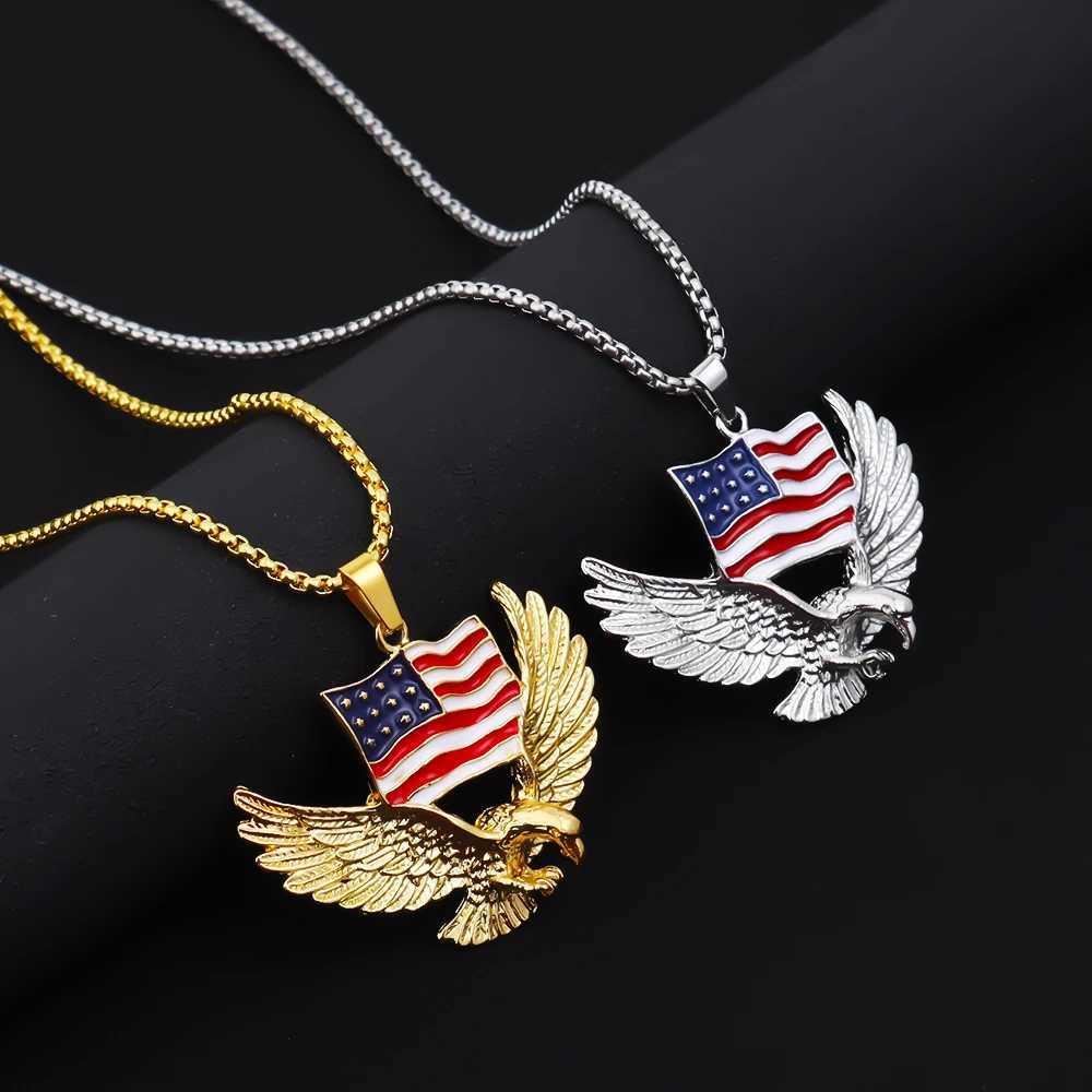 1pc Alloy Paint Flag Pendant Necklace Versatile Fashionable Style Charms Jewelry for Wen Men Luxurious Gifts X250224