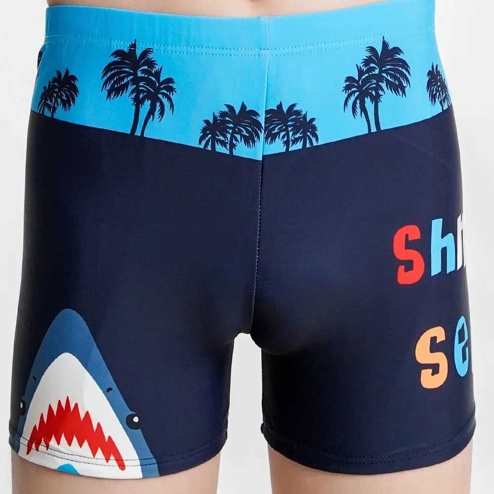 2025 Summer Cartoon Boys Swim Trunks Children Swimwear Pattern Toddler Kids Swimsuits Boys Elastic Waist Beach Shorts L-3XL X250224
