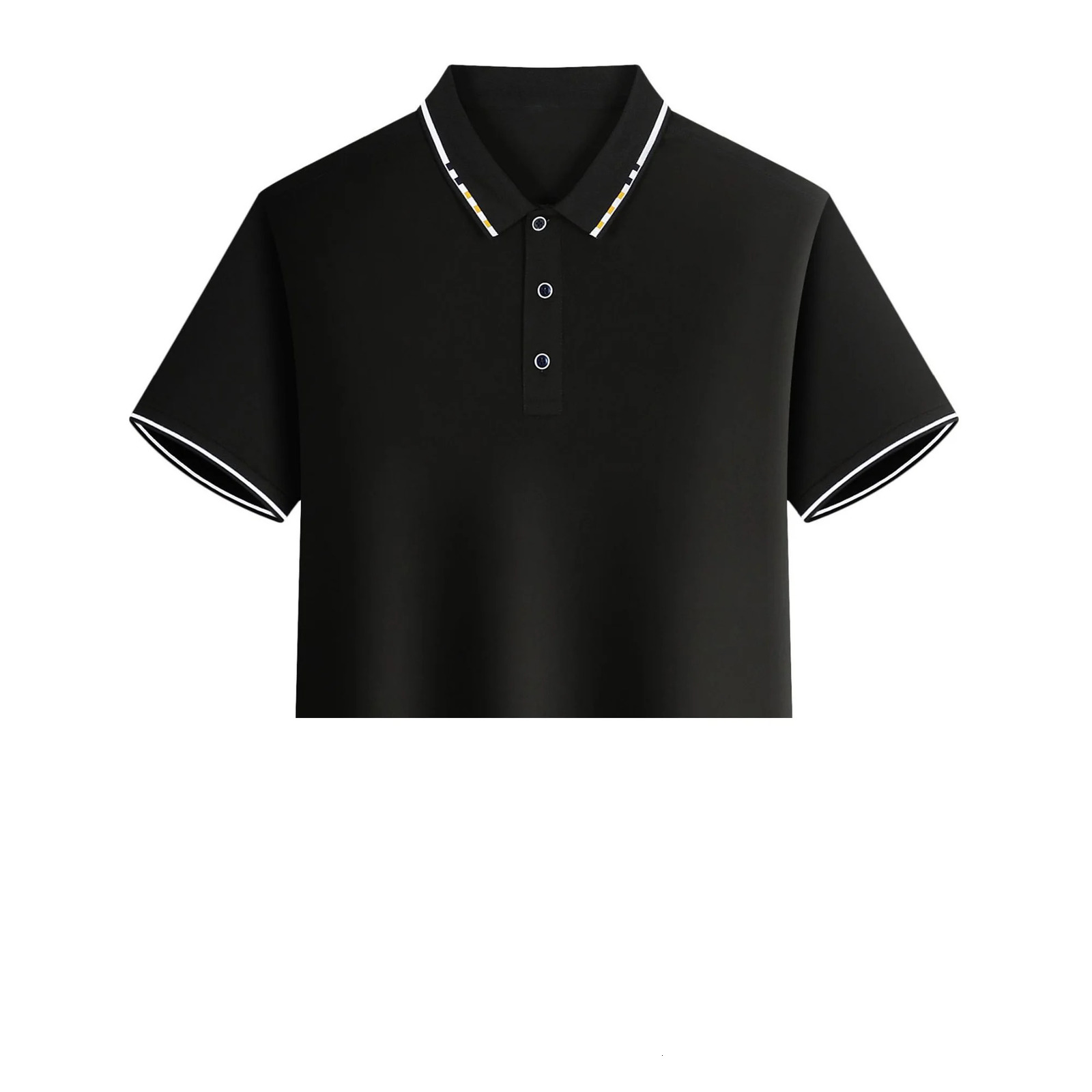 Mens summer casual fashion polo shirt short sleeve mens short sleeve color lapel top T-shirt short sleeve lapel fashion 250318