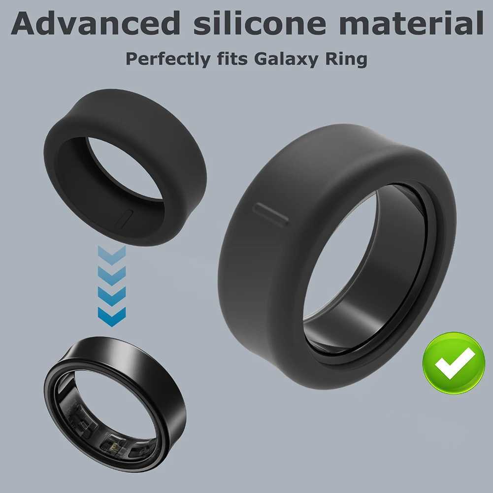 Suitable for Samsung Galaxy Ring elastic ring shell scratch resistant silicone smart ring skin cover suitable for Galaxy ring sizes 5 6 7 8 9 10 12 13