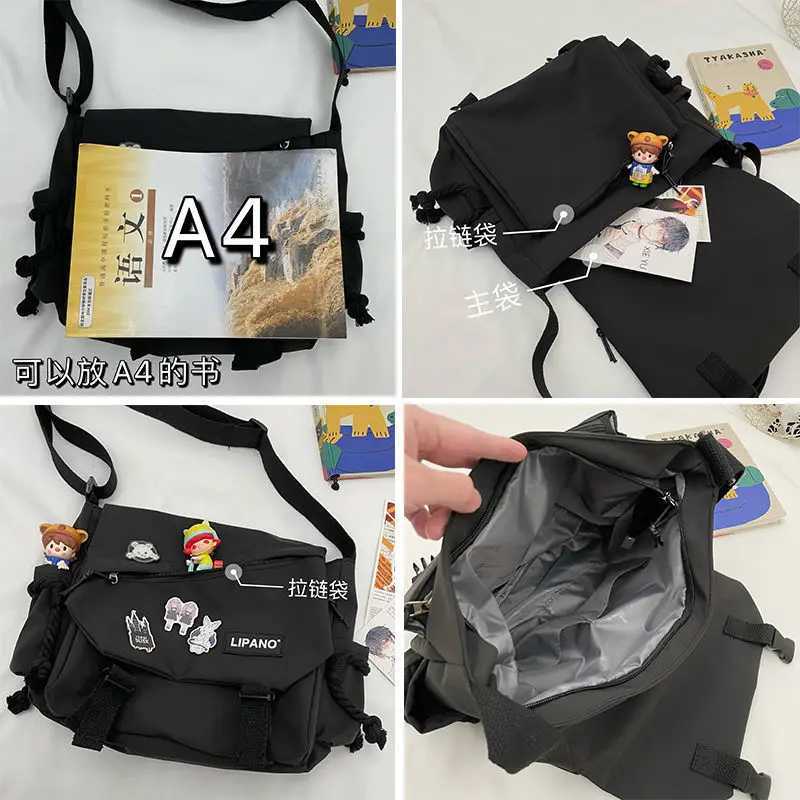 Women Bags Handbags 2025 Large Capacity Single Shoulder Male Bags Japanese Harajuku Postman Student Messenger Crossbody Bag Z250225