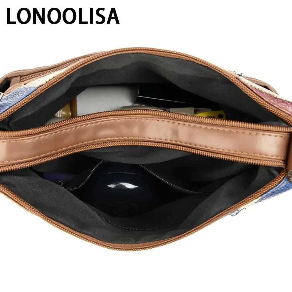 Soft Leather Purses and Handbags Casual Shoulder Crossbody Bags for Women 2024 Vintage Multi-pocket Ladies Messenger Bags Design Z250225