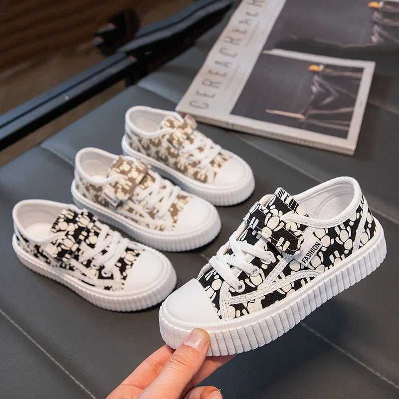 Girls Sneakers Children Canvas Shoes Fashion Anti Slip Breathable Skate Shoes Kids Student Casual Flats Tennis Kids Girls X250224