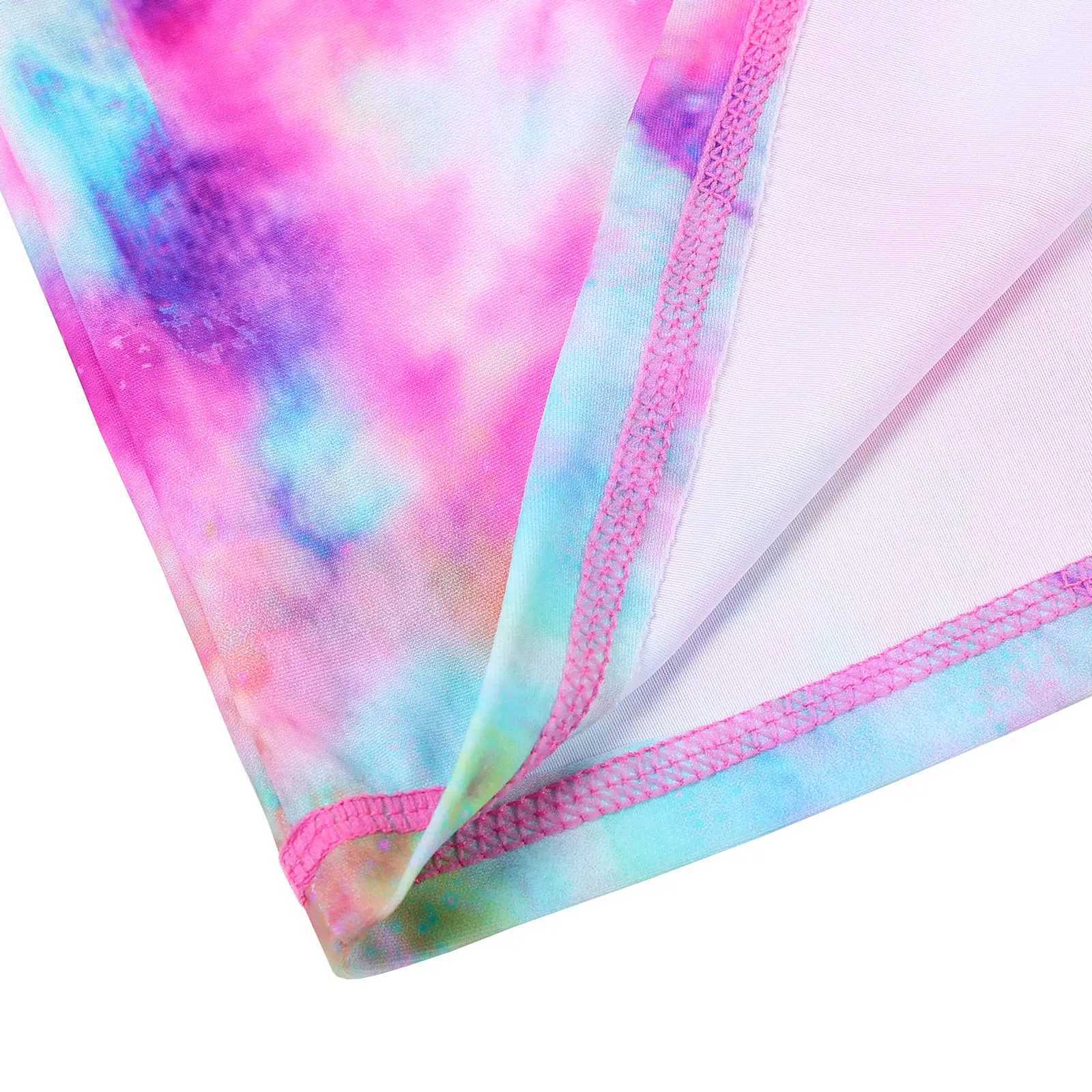 Kids Two Pieces Swimsuit UPF 50+ UV Sun Protective Swimwear Short Sleeve Rashguard Beach Wear Children Bathing Suit X250224