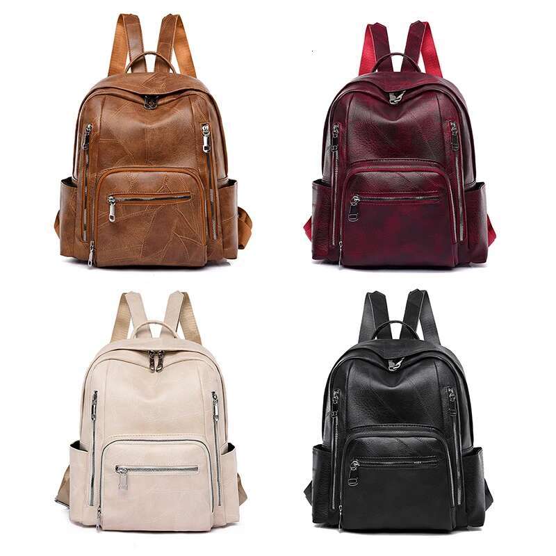 New Style3 New Brand Designer Women High Quality Leather Backpacks School Bags For Girls Travel Backpack