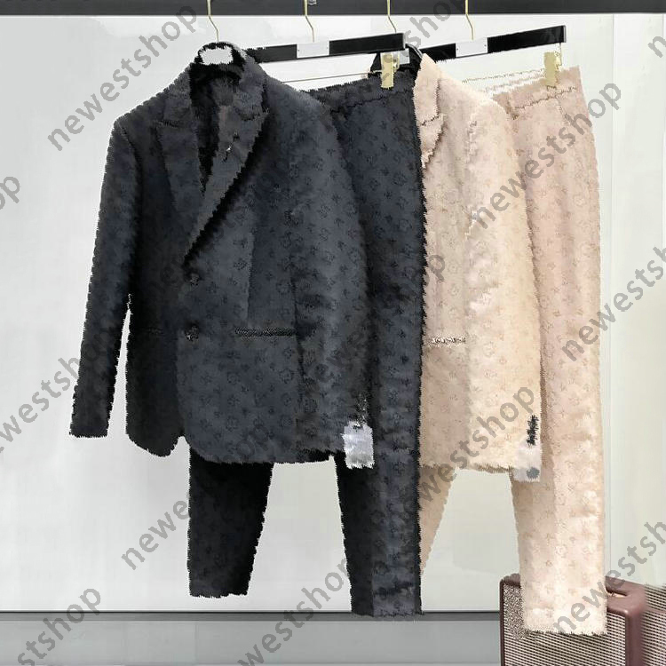 Mens Suits Blazers Western clothing designer men jacquard letter print Blazer autumn luxury outwear coat slim fit patchwork womens dress suit pants XXXXL
