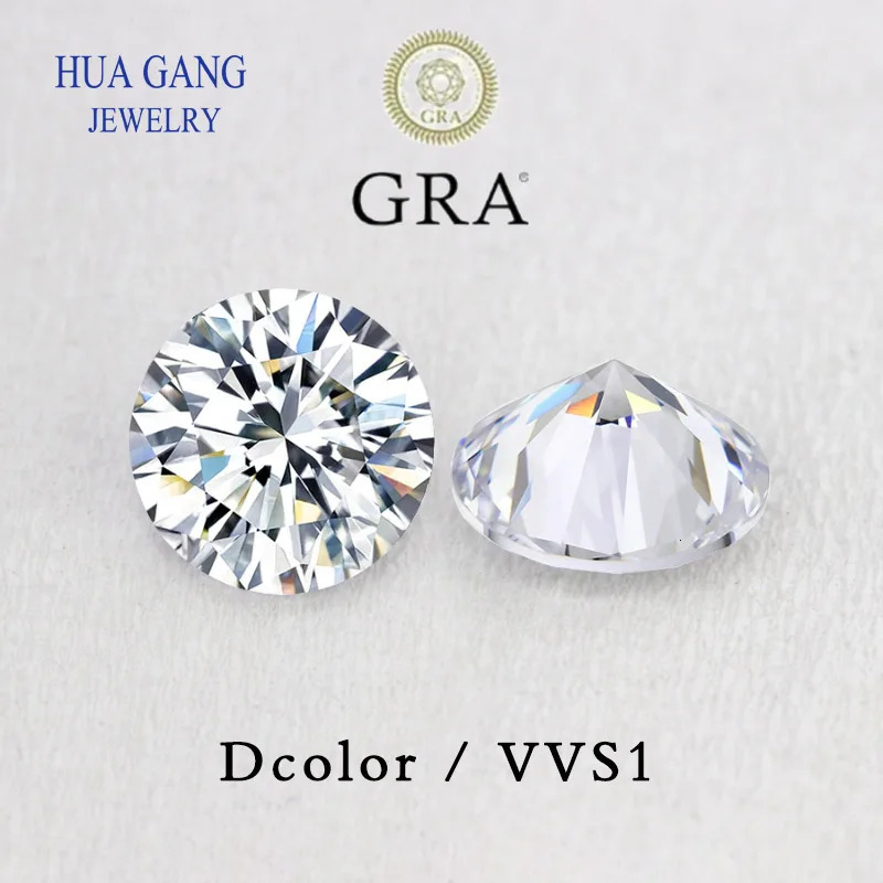 D Color VVS1 m to 15mm Loose Stone 1ct 2ct Beads Round Brilliant Cut Excellent Cut Grade Test Positive Lab Diamond 250222
