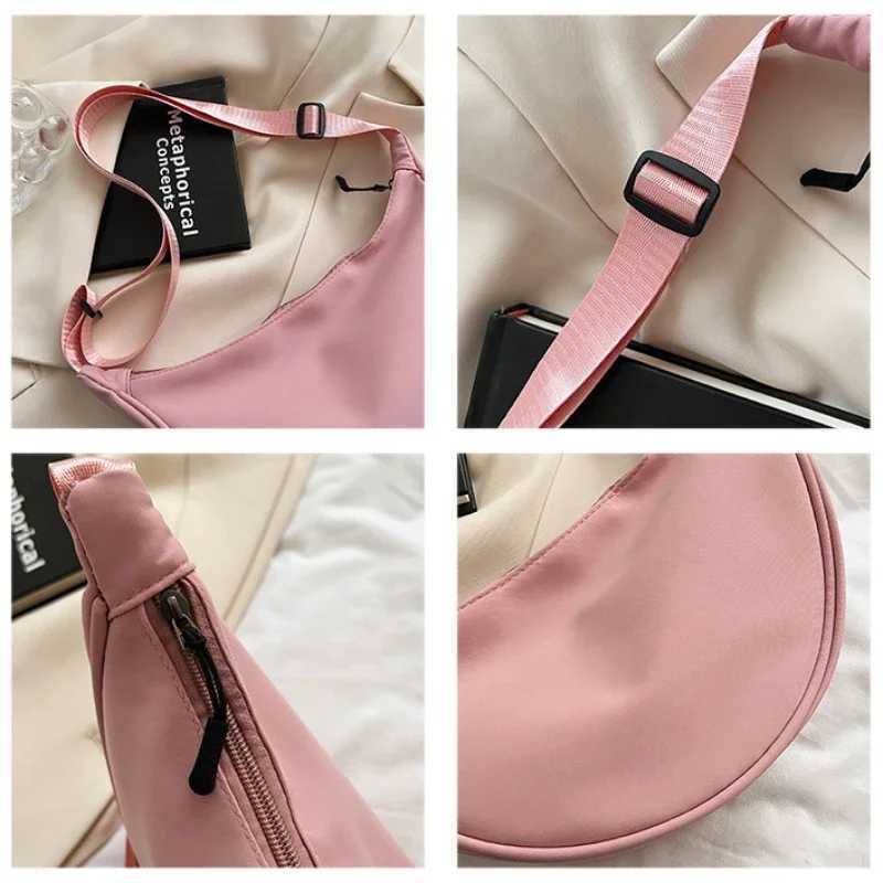 Upgraded version simple design womens messenger bag nylon homeless small shoulder bag womens wallet cloth bag Z250225