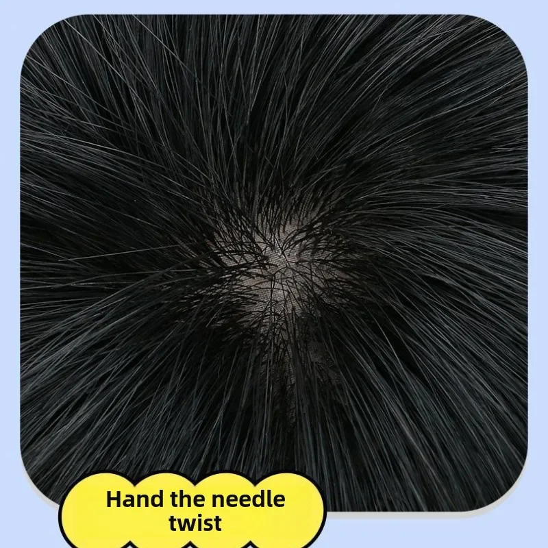 Mens Capillary Prothesis Mono Toupee Men 100% Natural Human Hair Wigs for Men Durable Male Hair Prosthesis Capillary Man Wig 250224