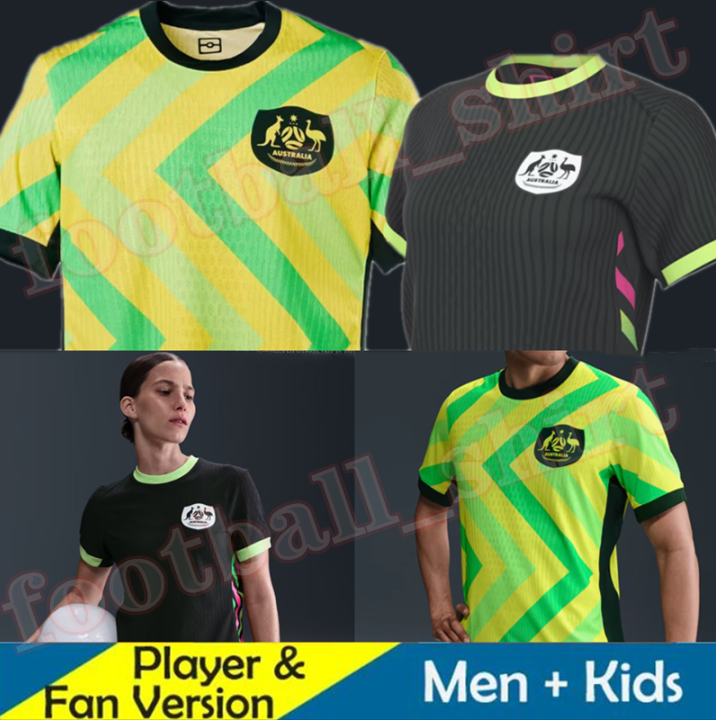 4XL 2025 2026 Australia Soccer Jerseys National DUKE SOUTTAR 25 26 METCALFE GENREAU BOYLE CIRCATI MCGREE AGOSTINO SILVERA home away mens kids football shirt