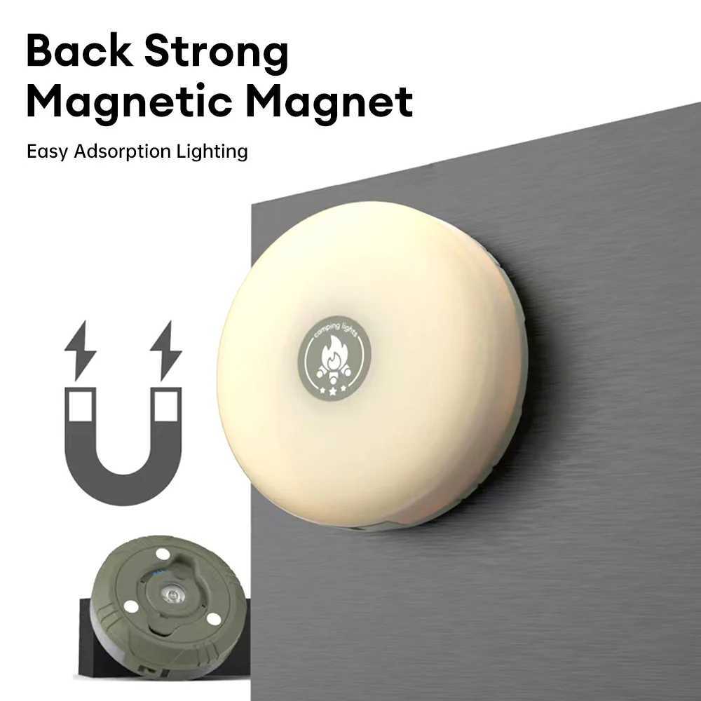 10M Camping String Lights with Lanterns 2000mAh Outdoor Camping Lights Tent Atmosphere Light Waterproof Rechargeable Flashlights Z250225