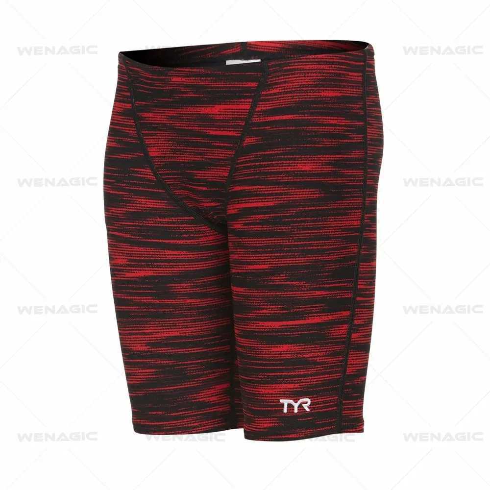 Summer Mens Swimwear Training Swim Shorts Beach Trunks Swimming Pants Swimsuits Jammer Contest Sports Surf Shorts Tight TrunksXJ250224