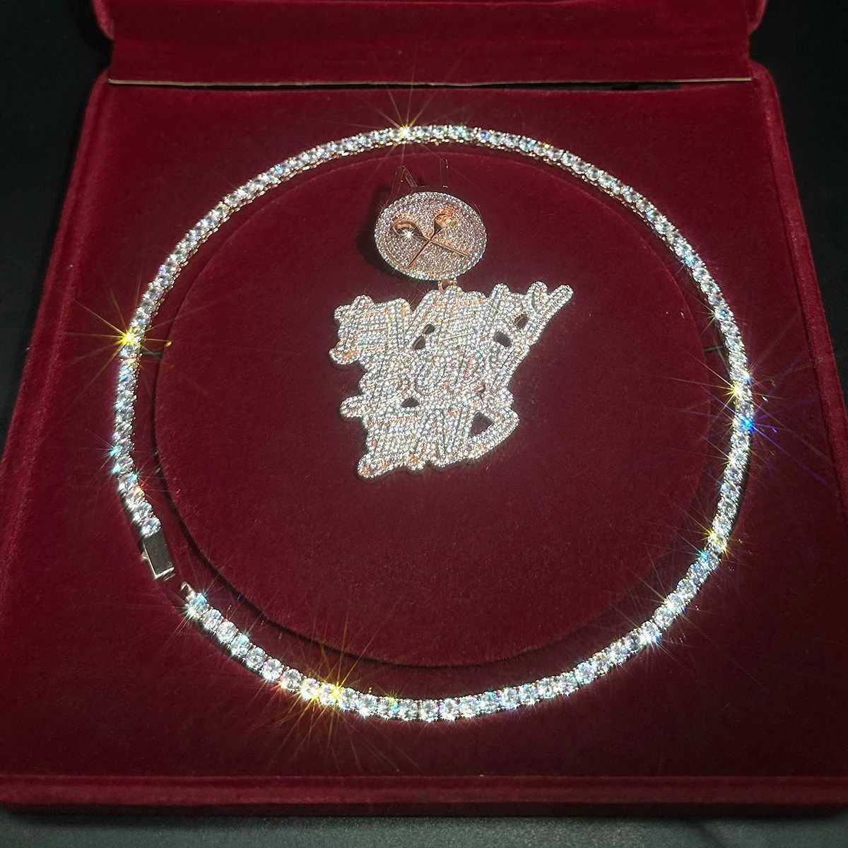 Aokaishen d Out Necklace Pendant for Men ry Body Eats Charms Real Copper Cubic Zircona Gold Plated Hip Hop Jewelry X250224