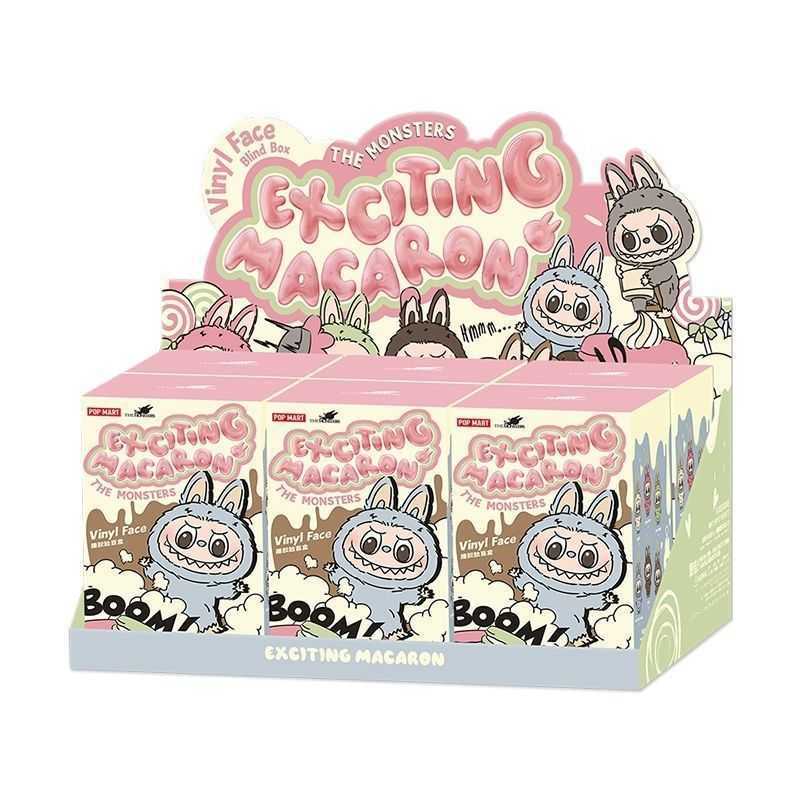 The Chinese version of Bubble Mart LABUBU Labubu Heartbeat aron Vinyl Mask Series Blind Box Trendy Play Free shipping