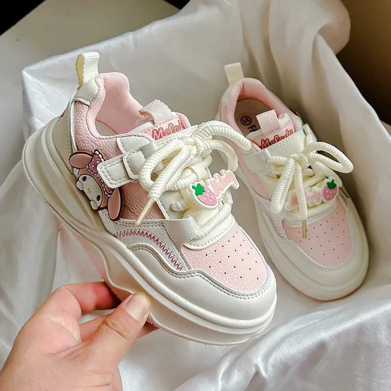 Sneakers Kids Athletic Outdoor For Girls Cute Cartoon Kuromi Children Tennis Fashion Versatile Toddlers Causal School Sports Shoes Non-slip W25 XJ2603