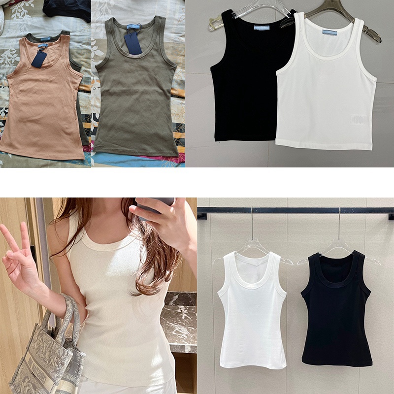 Women Knits Tank Top Designer Embroidery Vest Sleeveless Breathable Knitted Pullover Womens Sport Tops women tshirt designer tops women t shirt Tees Crop Top