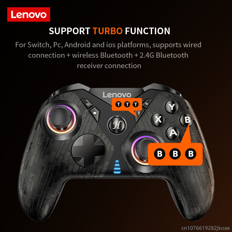 New Lenovo S05 GamePad Support Wired/Wireless Bluetooth/2.4G Receiver Connection Adaptation Switch/Computer PC/Android TV 600mAh