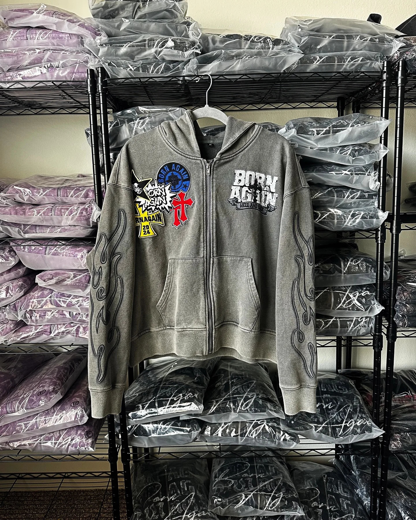 Hip Hop Grunge Y2K Streetwear Hoodie Womens Letter Pattern Print Zip up Sweatshirts Hooded Vintage Retro Pullover Tops 250224