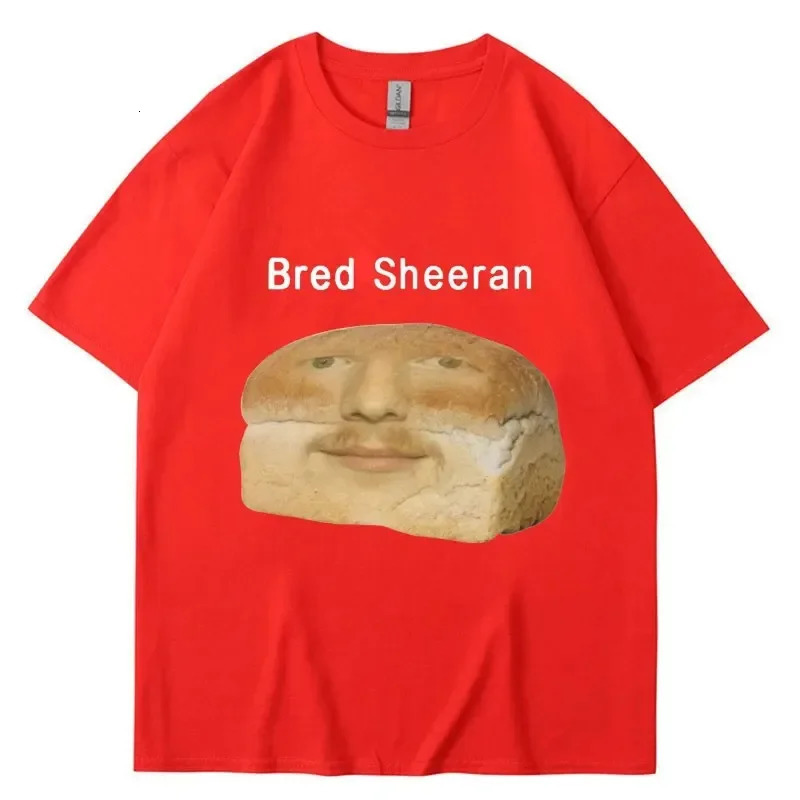 Funny Ed Sheeran Meme Print T Shirts Men Women Humor Creativity Short Sleeve Oversized Casual Spring Summer T-shirt Streetwear 250225