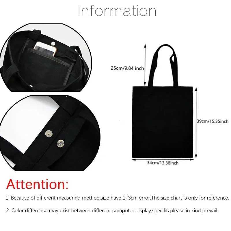 Abuela Letter Print Handbag Canvas Large Capacity Shopping Bag Portable Casual Fashion Handbag Mothers Day Gift Z250224