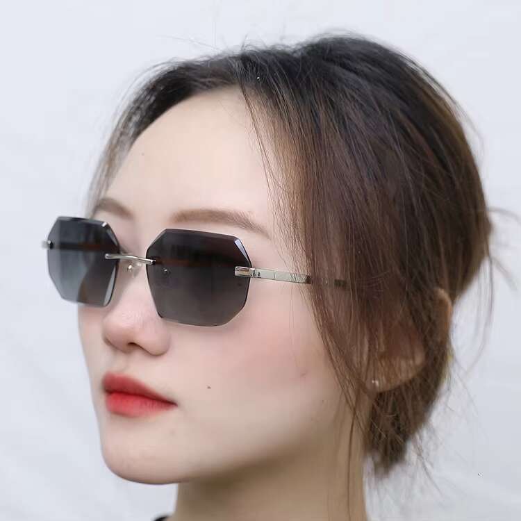 Sifier New Arrivals square Rimless Eyewear Gradient Lenses Men Shades Fashion Metal Women Sunglasses