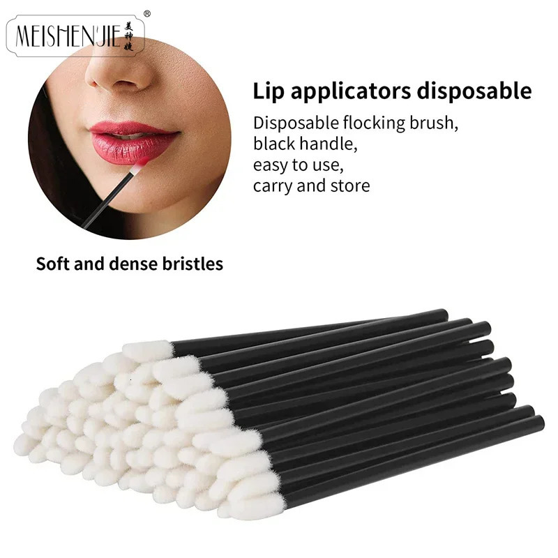 Wholesale 50/1000pcs Lip Brushes Applicators Eyelashes Brush Lipstick Brush Lip Gloss Applicator Wands Makeup Beauty Tool 250224