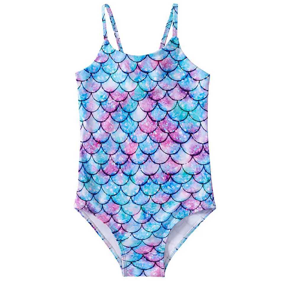 Childrens Mermaid Swimsuit New Girls One Piece Swimsuit Girls Hot Spring Sling Swimsuit Water Sports Quick Drying Swimsuit X250224
