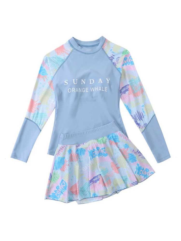 Childrens swimsuits for girls princess swimsuits big girls and teenagers swimsuits X250224