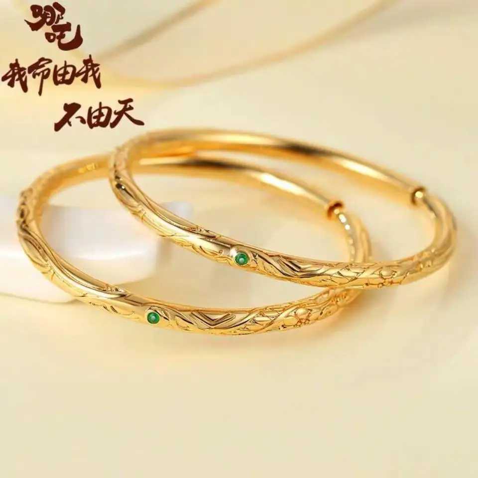 Nezha Demon Child Descends To The World Qiankun Circle Bracelet Anime Movie Peripheral Couples Valentines Day GiftXJ250225