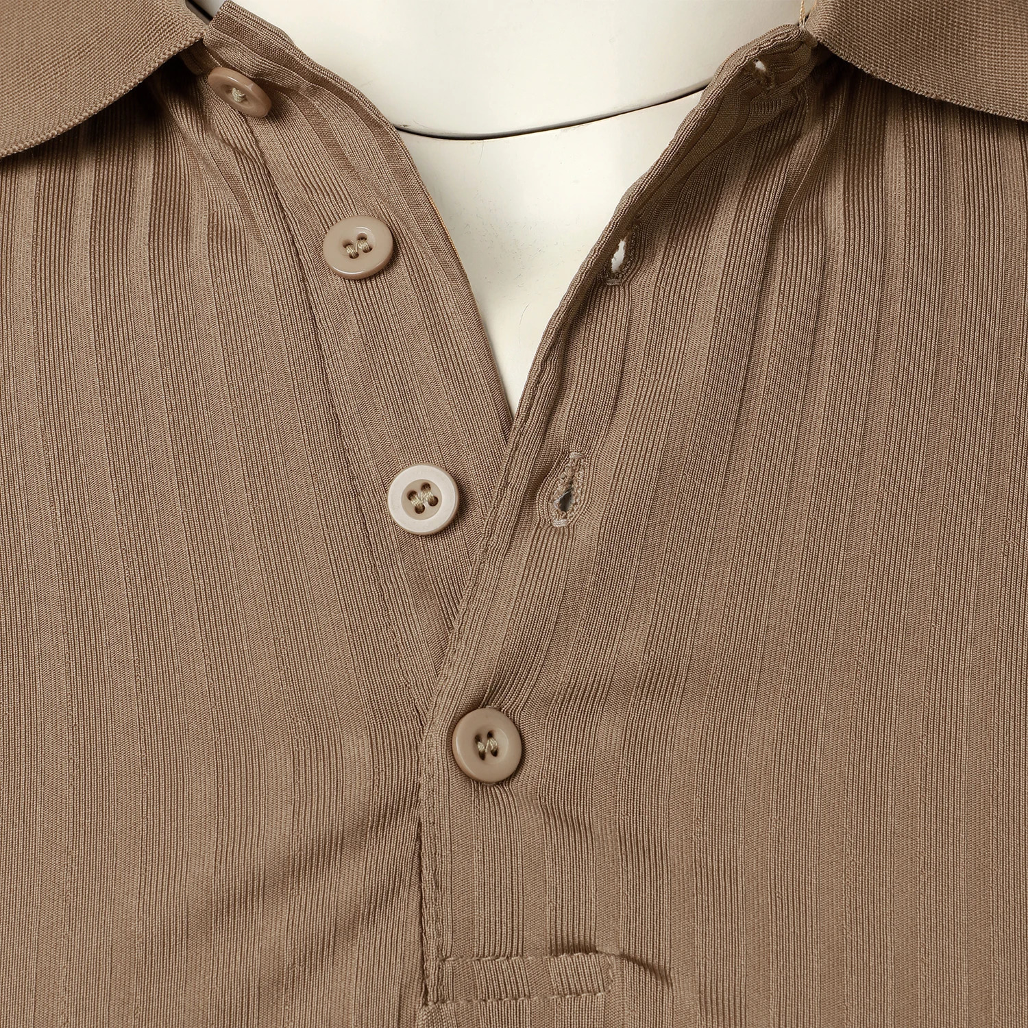 Mens running sports fitness wear summer high stretch vertical short-sleeved POLO shirt slim knit base shirt 250224