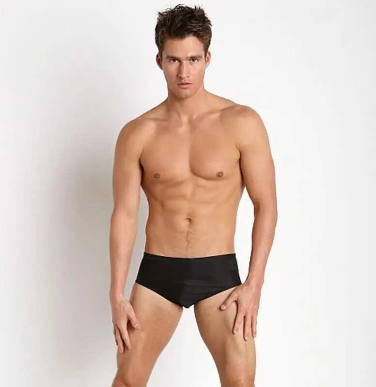 Free shipping Mens swimming trunks Low-waisted flat-horn swimsuit Super speed dry sexy bikini Private customizedXJ250224