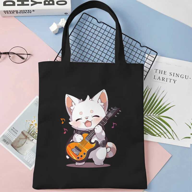 KAWaii Milk Tea Printed Canvas Tote Bags for Women Shopper Handbags Environmental Reusable Shoulder Bag Cartoon Hand Bag Z250224